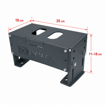 Uniwersalna Podstawa pod napęd do bramy regulowana 11cm-18cm